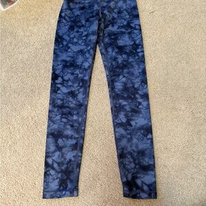 Blue Tie-Dye Leggings
